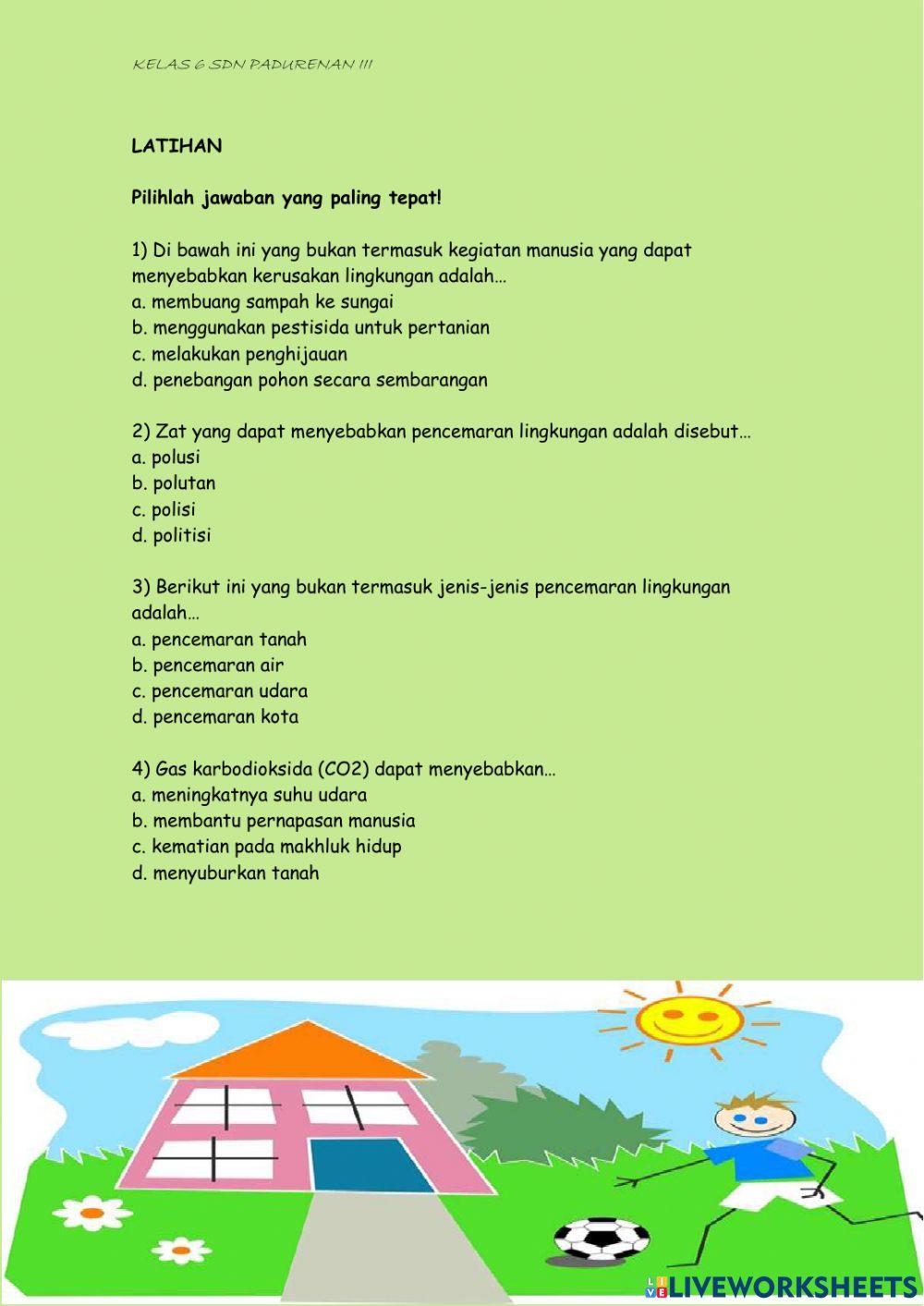 Plh pencemaran lingkungan