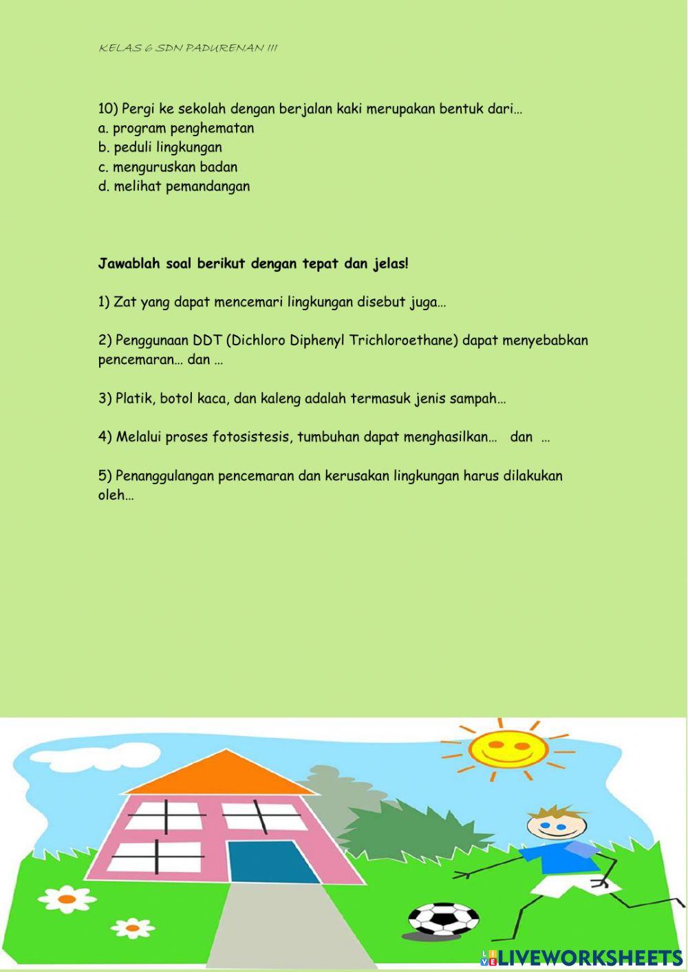 Plh pencemaran lingkungan