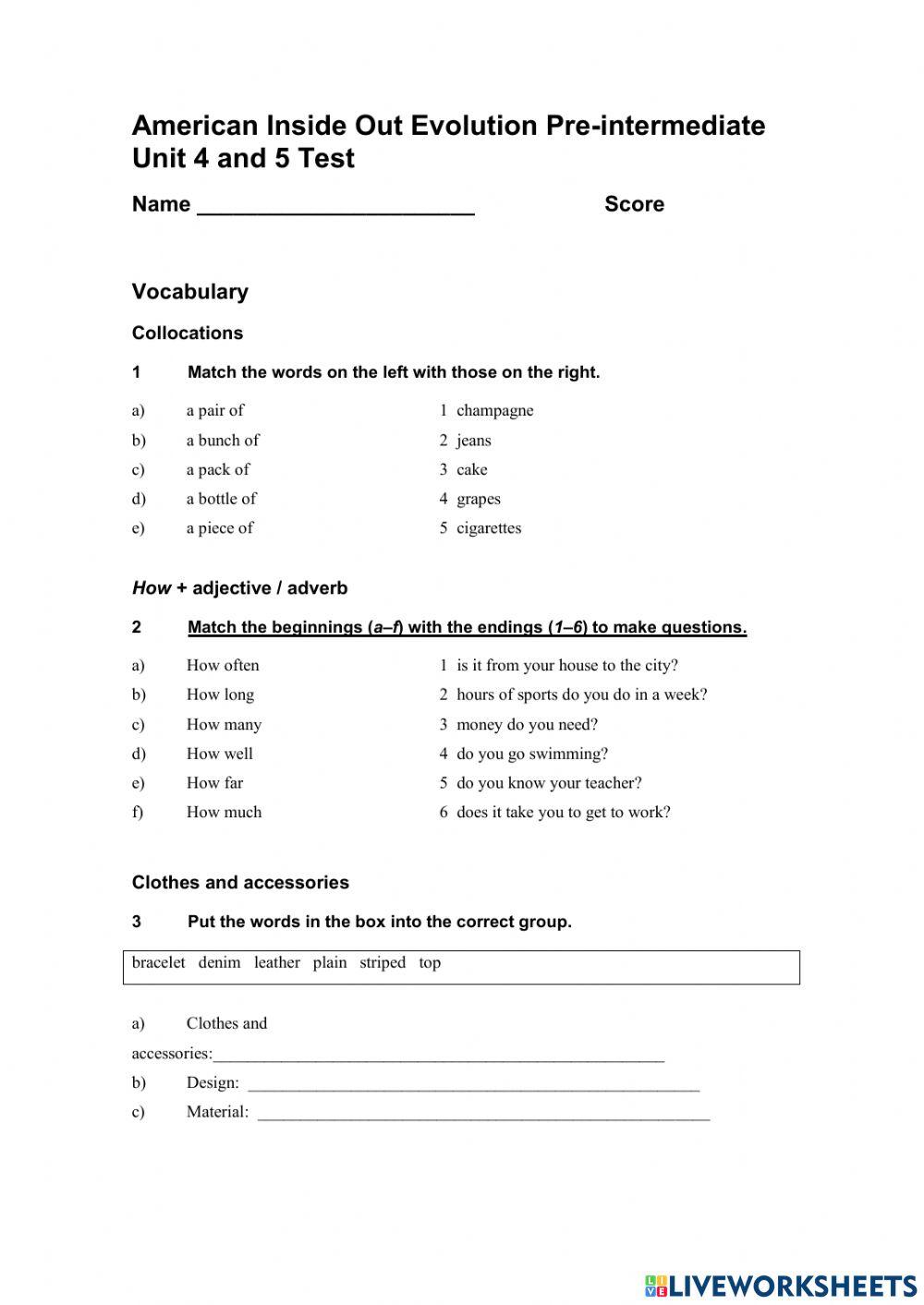 AIOE PRE INTERMEDIATE (4 and 5)