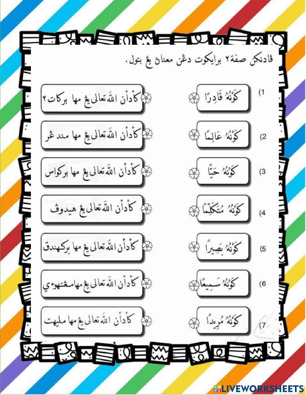 Sifat wajib bagi Allah taala