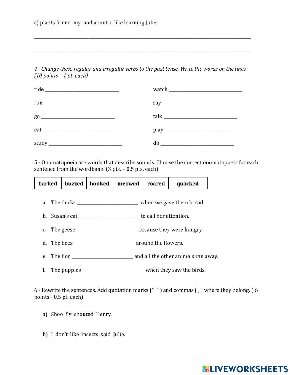 G2 - 1st Quarter Test - 2021-2022