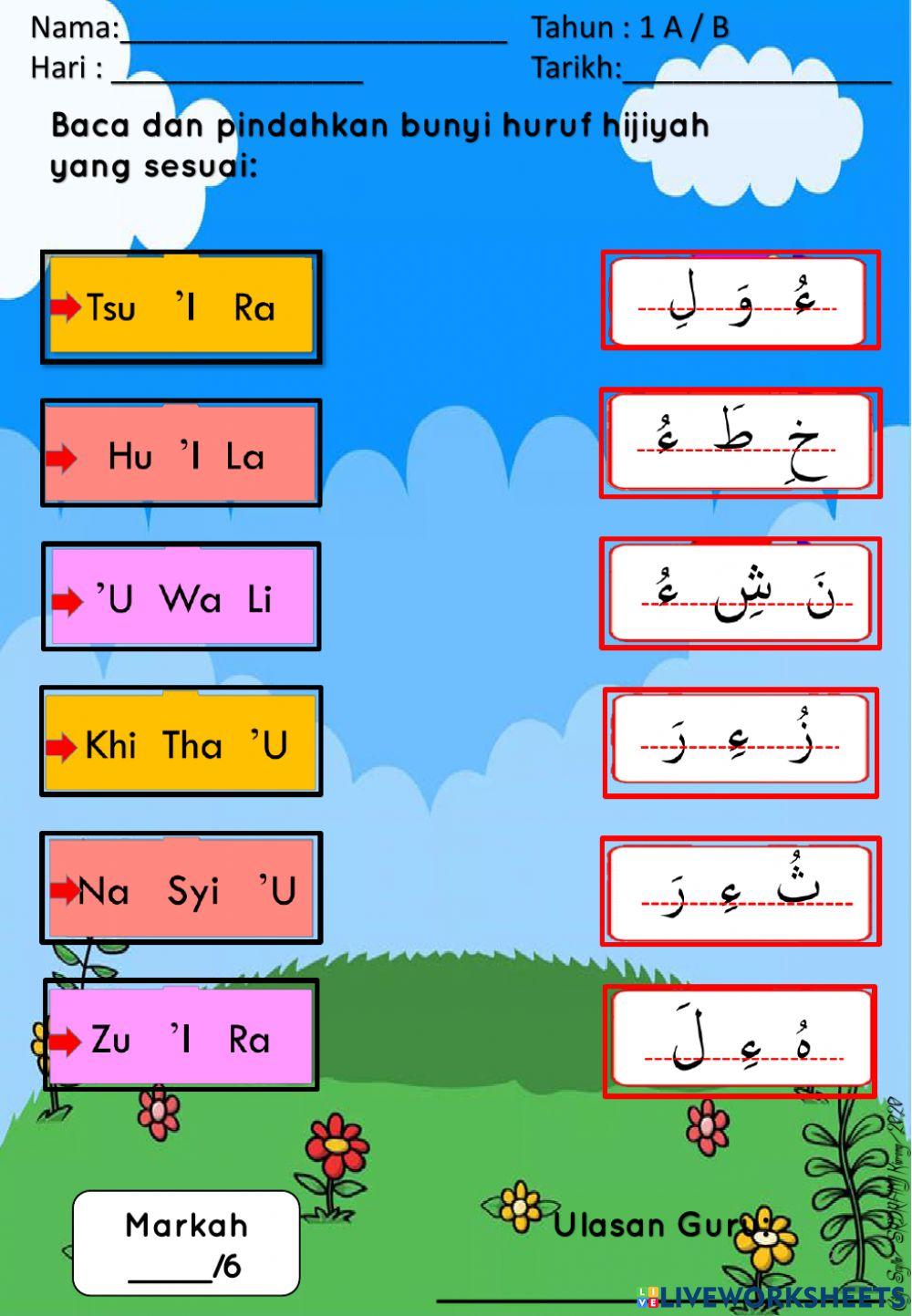 Latihan Huruf Hamzah