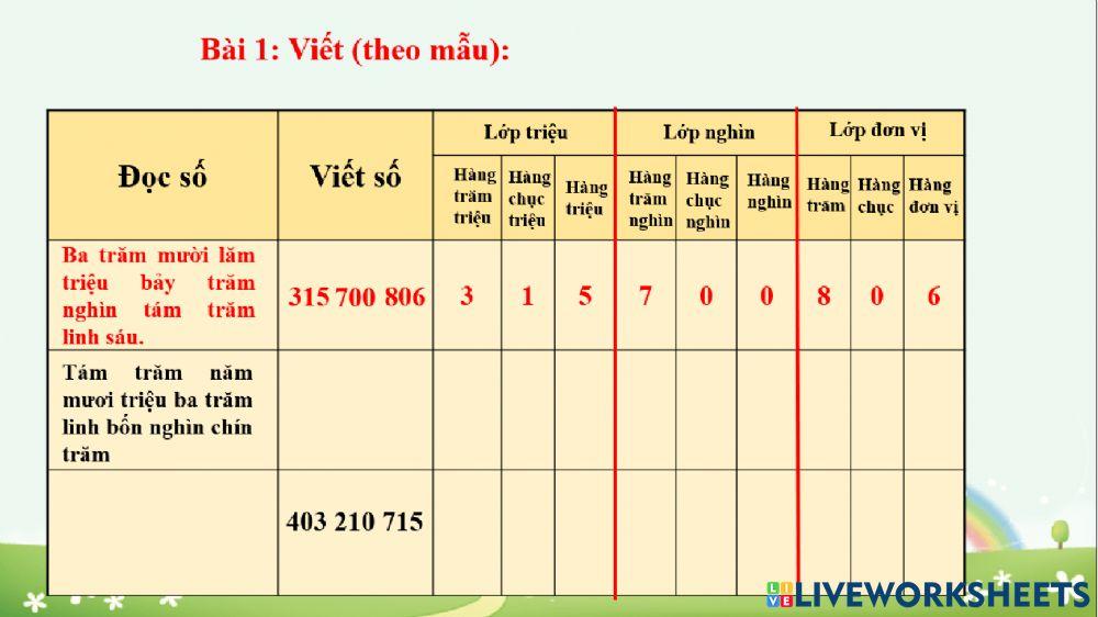 Toán thứ 3 tuần 3
