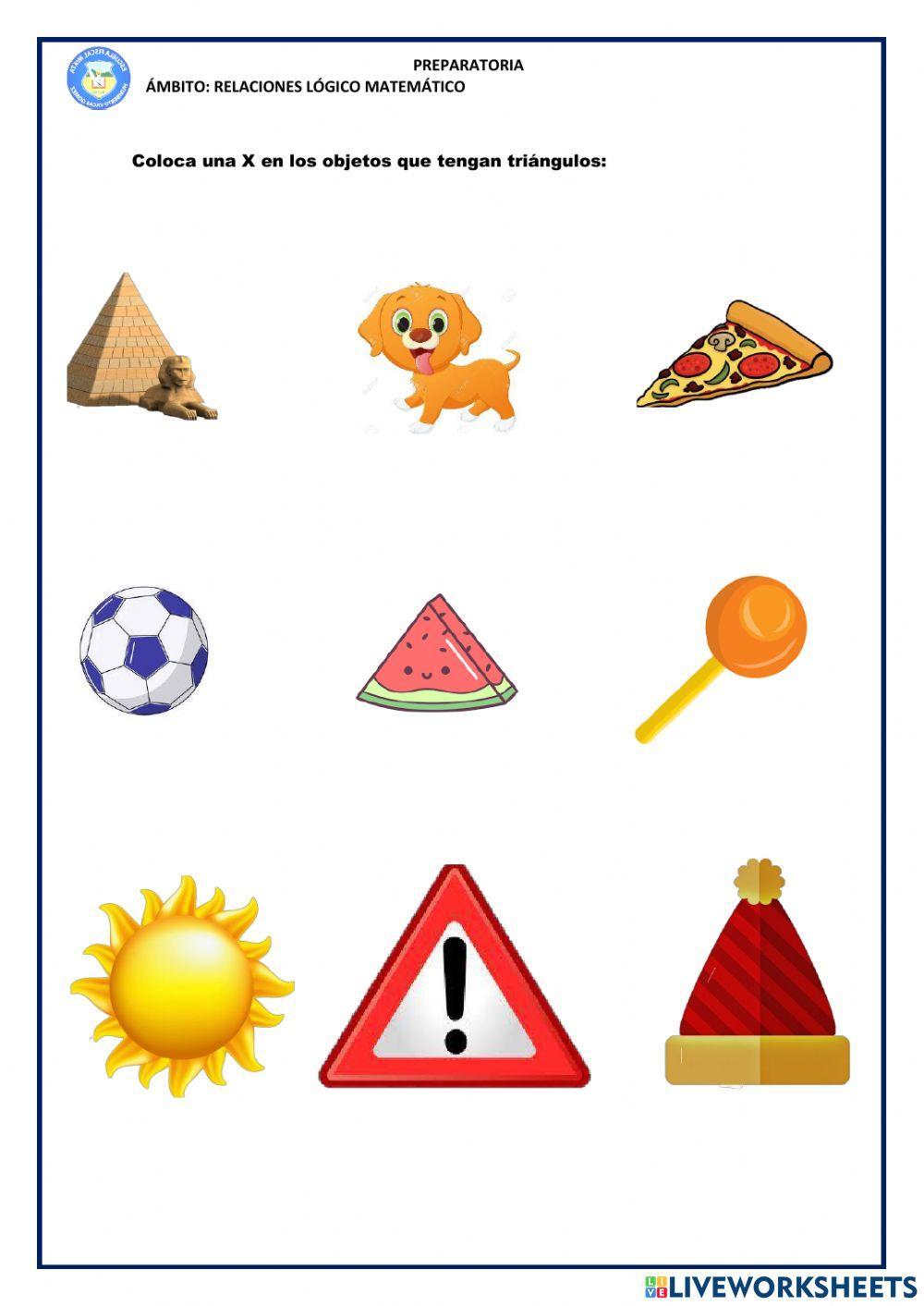 El triángulo y el número uno