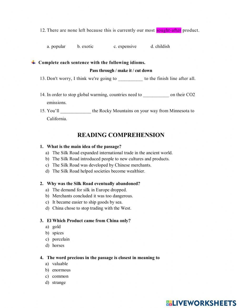 Traveling the silk road