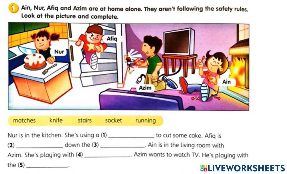 Read and fill in the blanks.