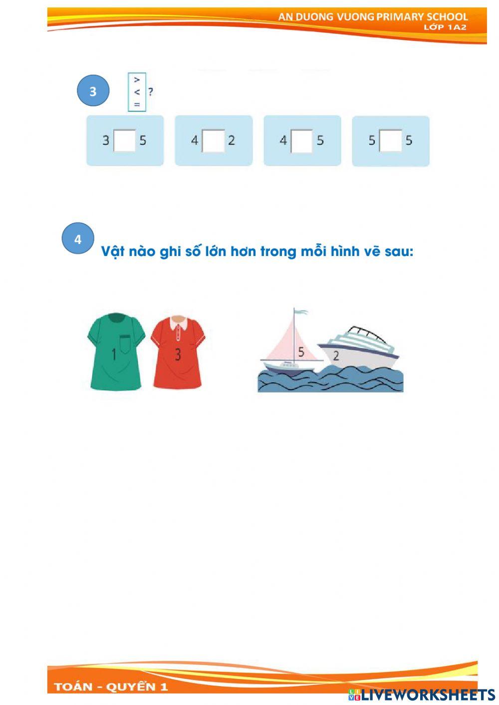 Toan NHiều hơn ít hơn