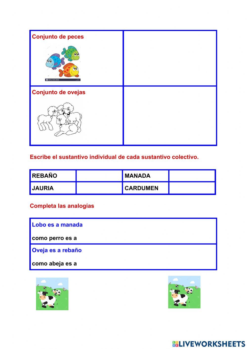 Sustantivos Individuales y Colectivos