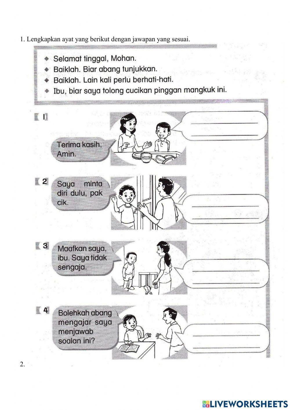 Bahasa Melayu tahun 2