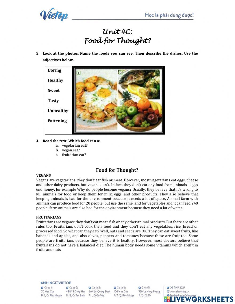 Foundation -  Unit 4C