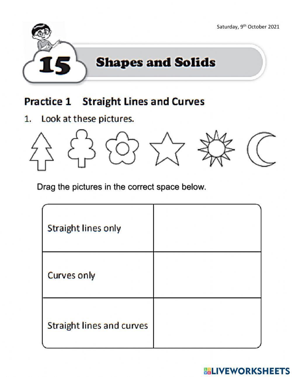 Straight and curve lines