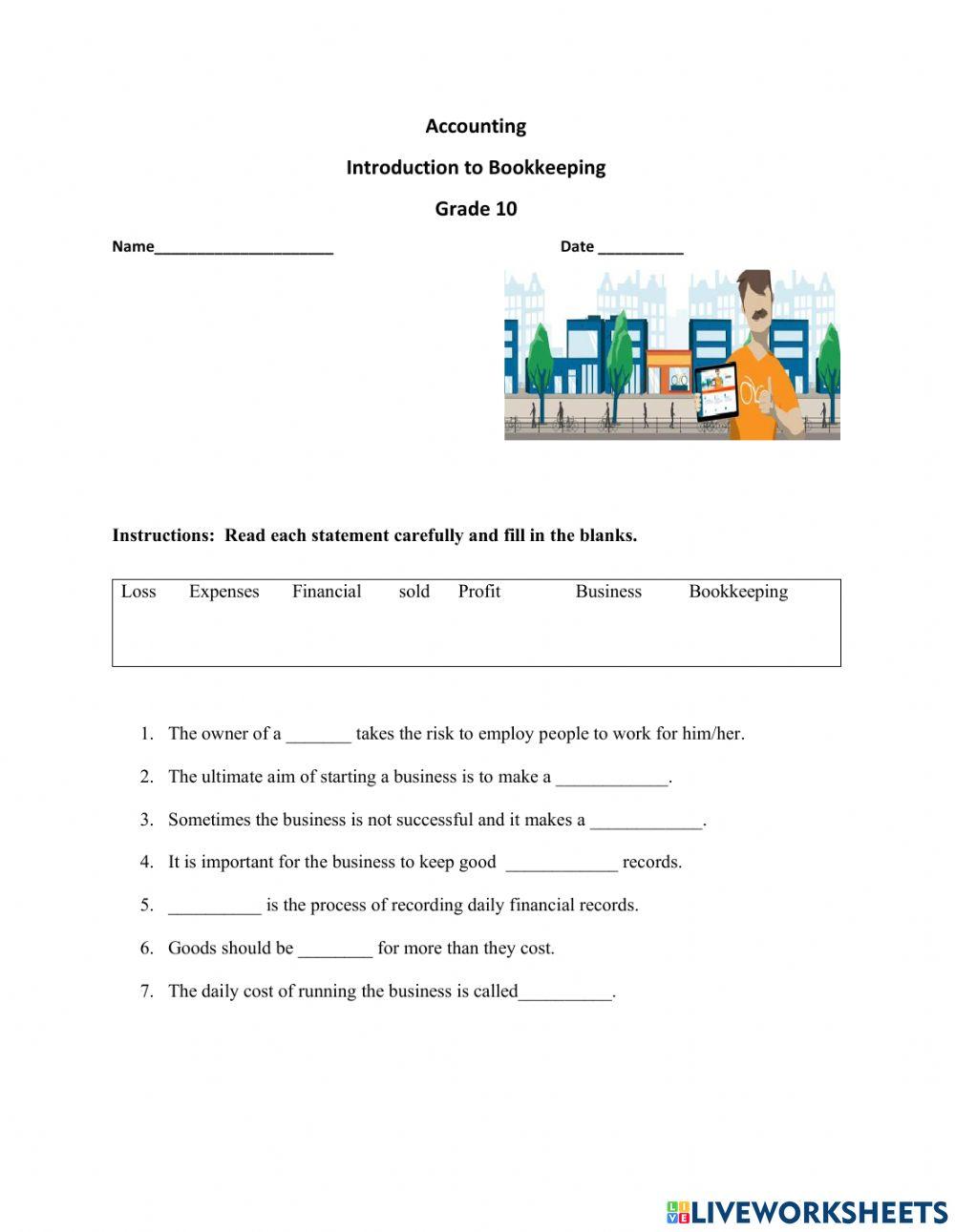 Intro to Bookkeeping