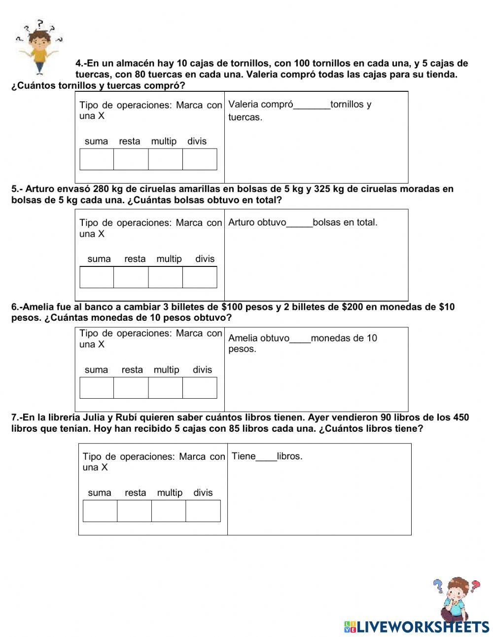 Problemas matematicos