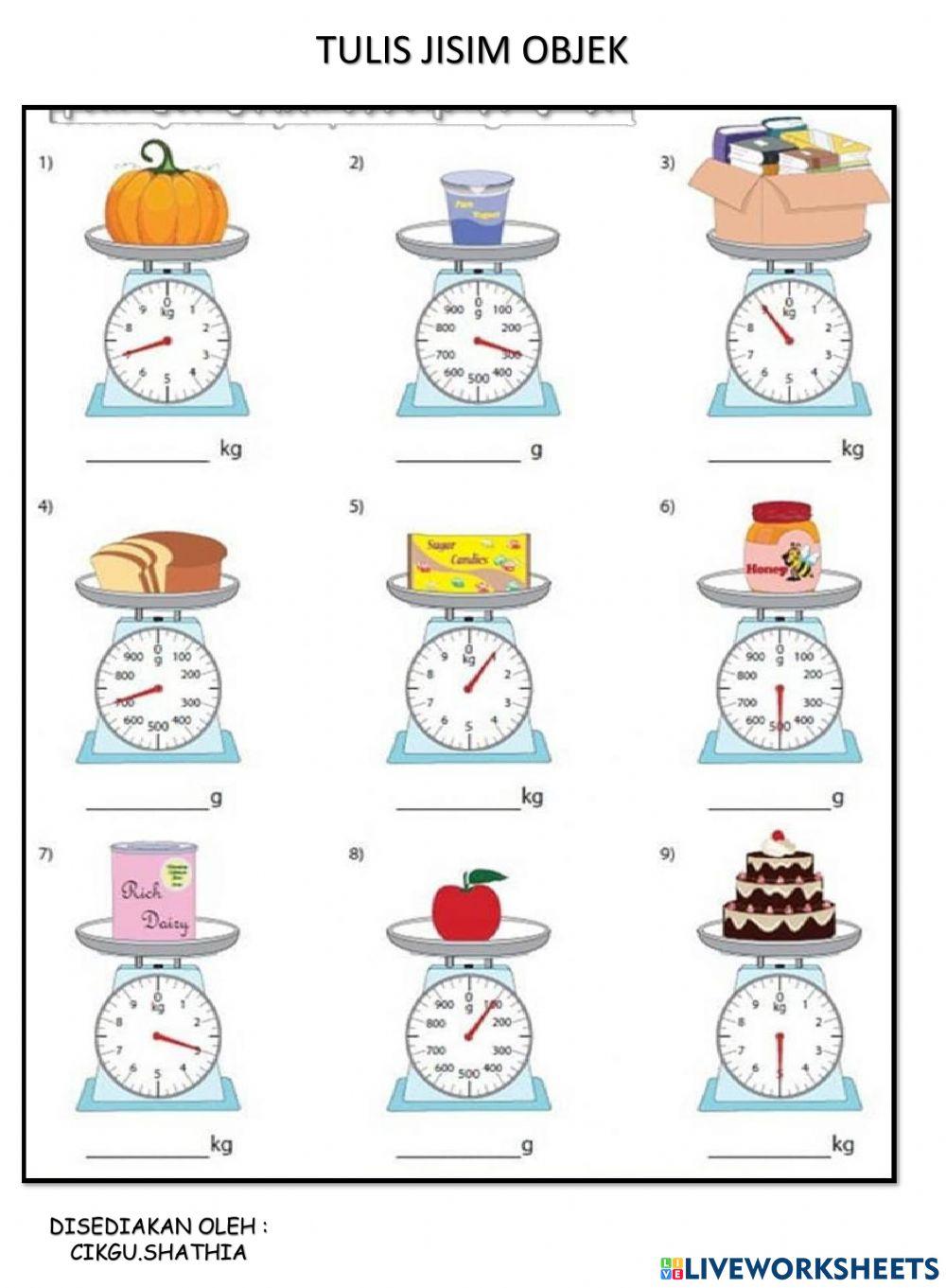 Jisim (kenal,timbang dan anggar)
