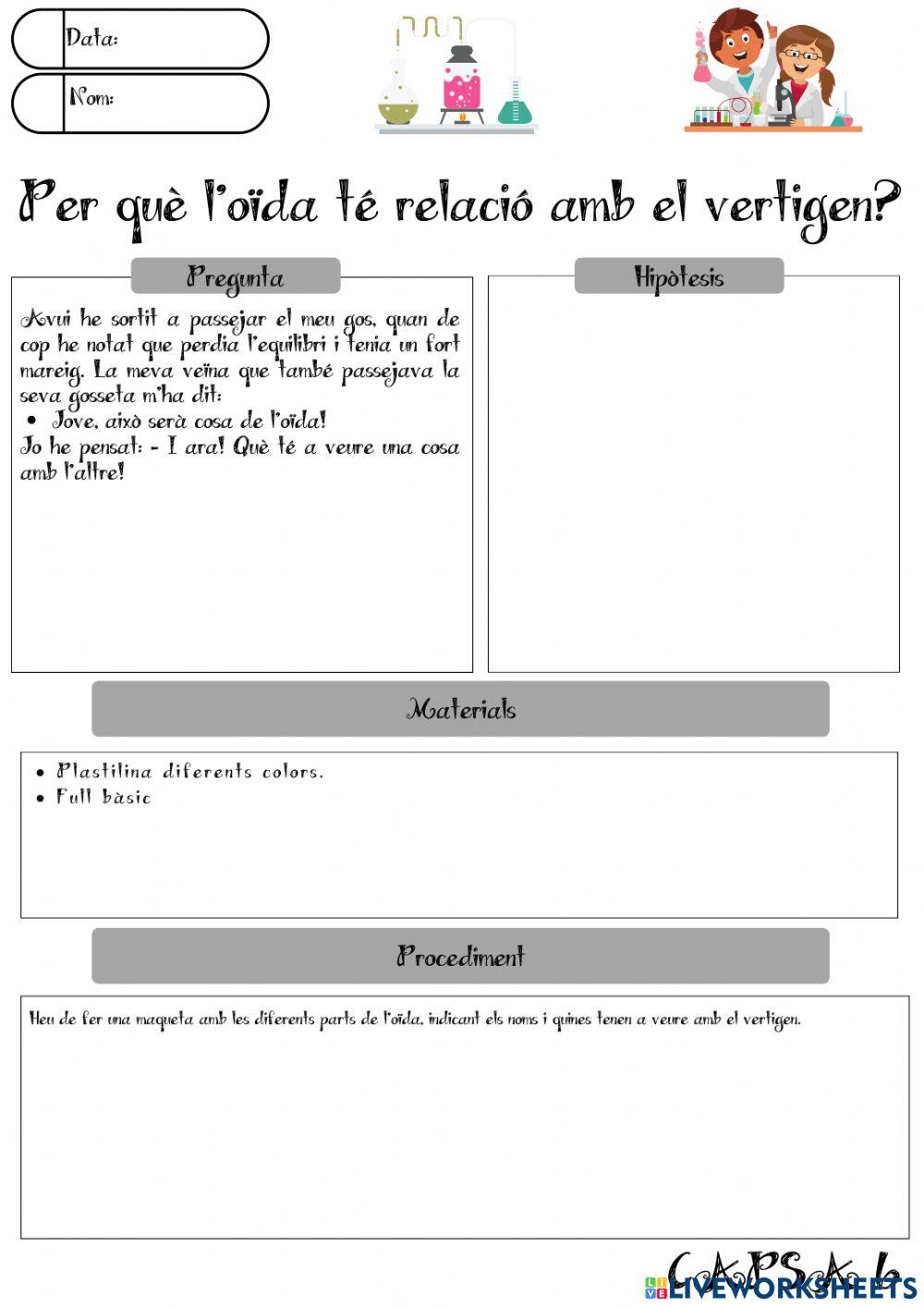 Capses 6è: Per què l'oïda té relació amb el vertigen?
