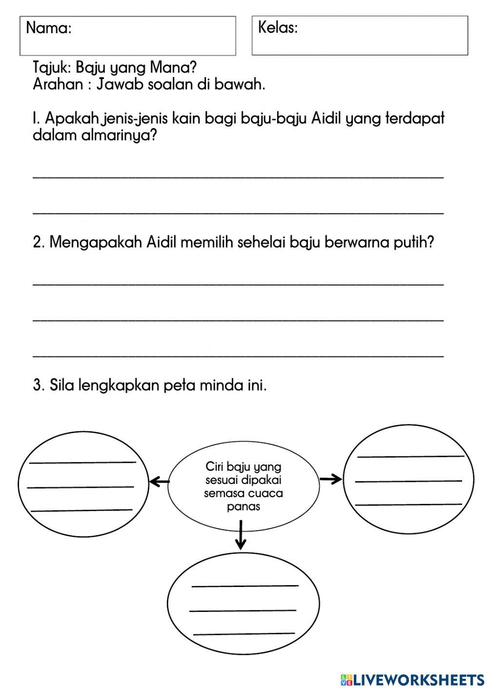 BM SJKC : Tahun 4: Baju yang Mana?