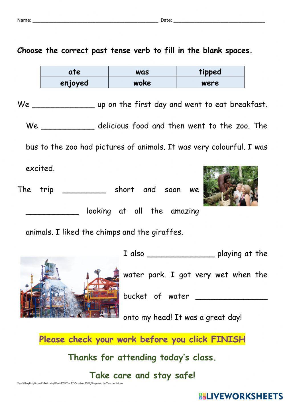 Where did Syasya go on holidays?