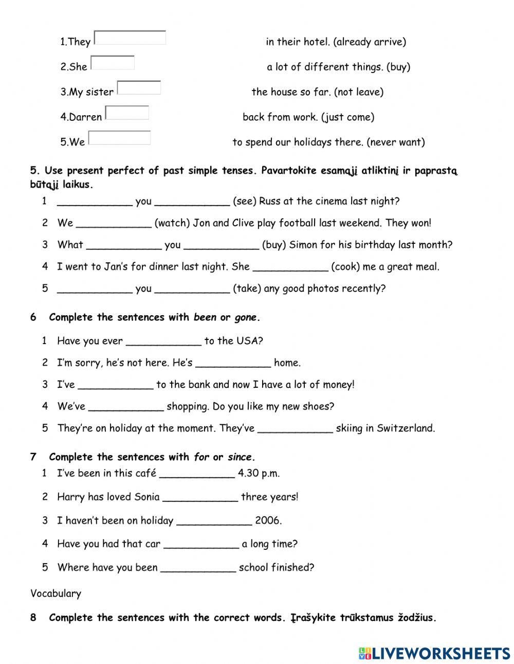 Test Solutions pre-intermediate.1st edition. Unit 5