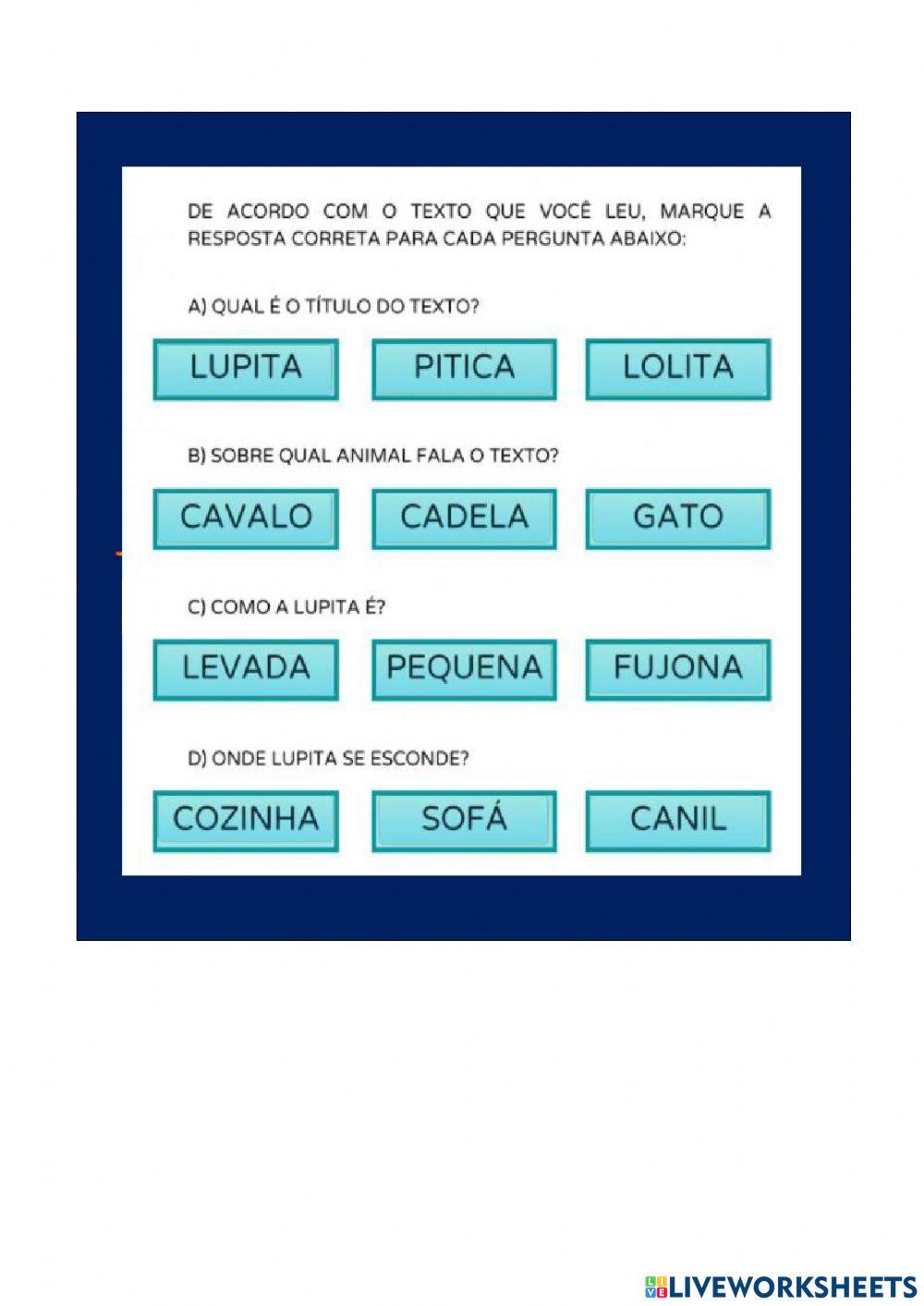 Interpretação de texto