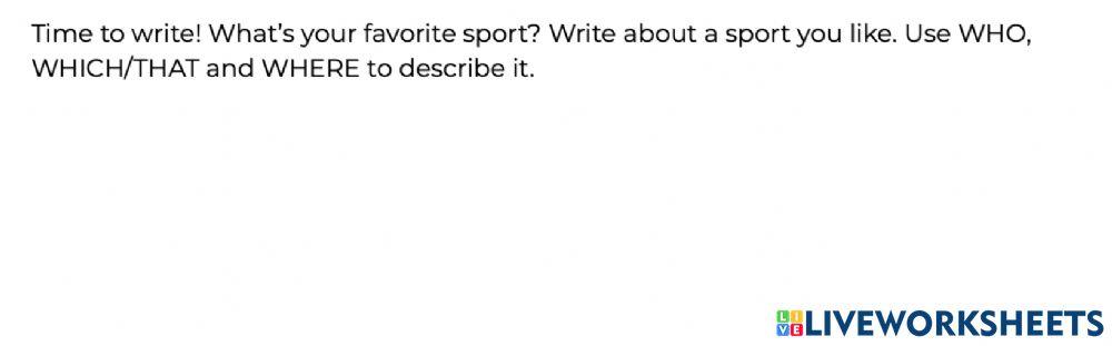 Writing 8.2 worksheet | Live Worksheets