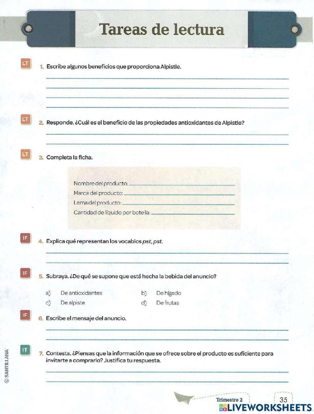 No te despistes, TOMA ALPISTLE