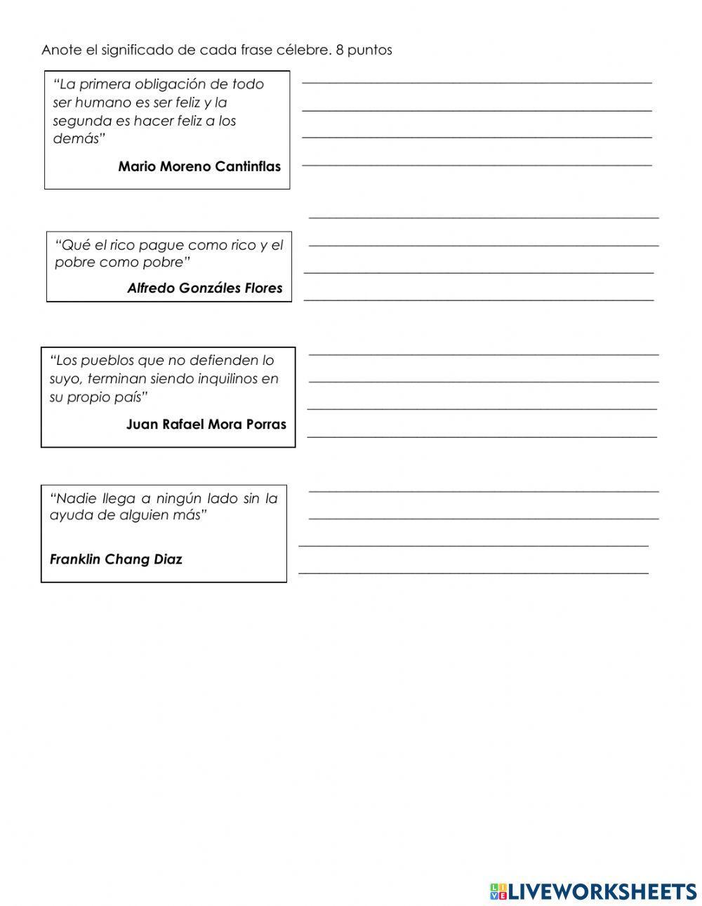 Frases celebres y dichos populares