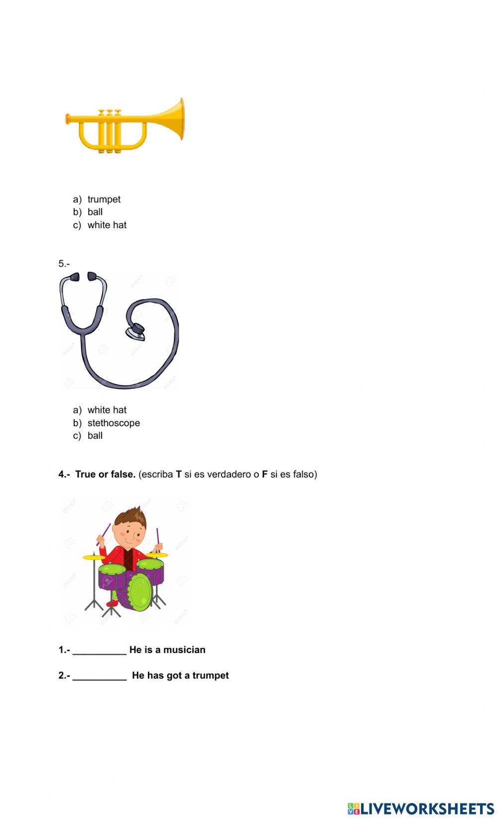 Ocupaciones y objetos