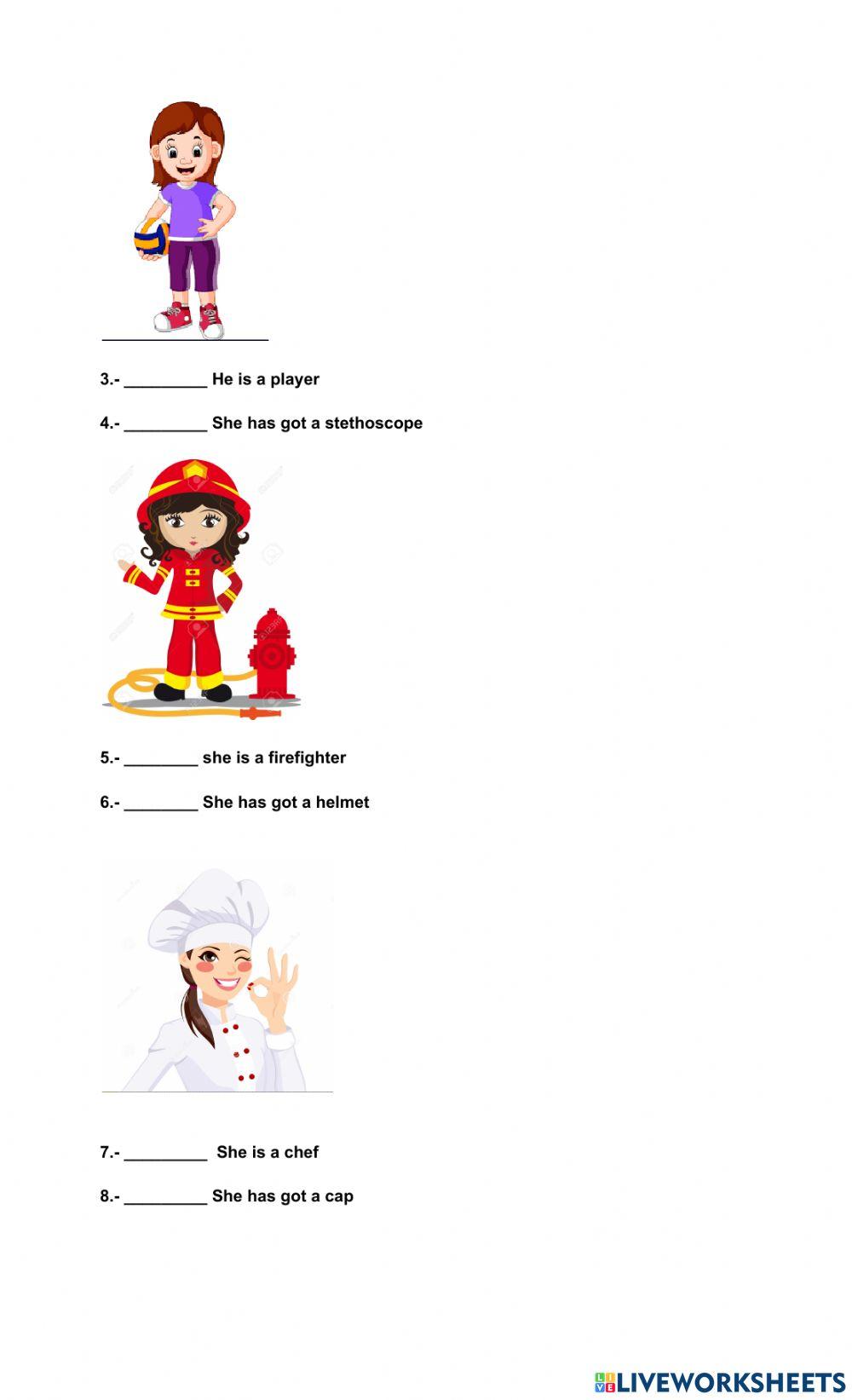 Ocupaciones y objetos