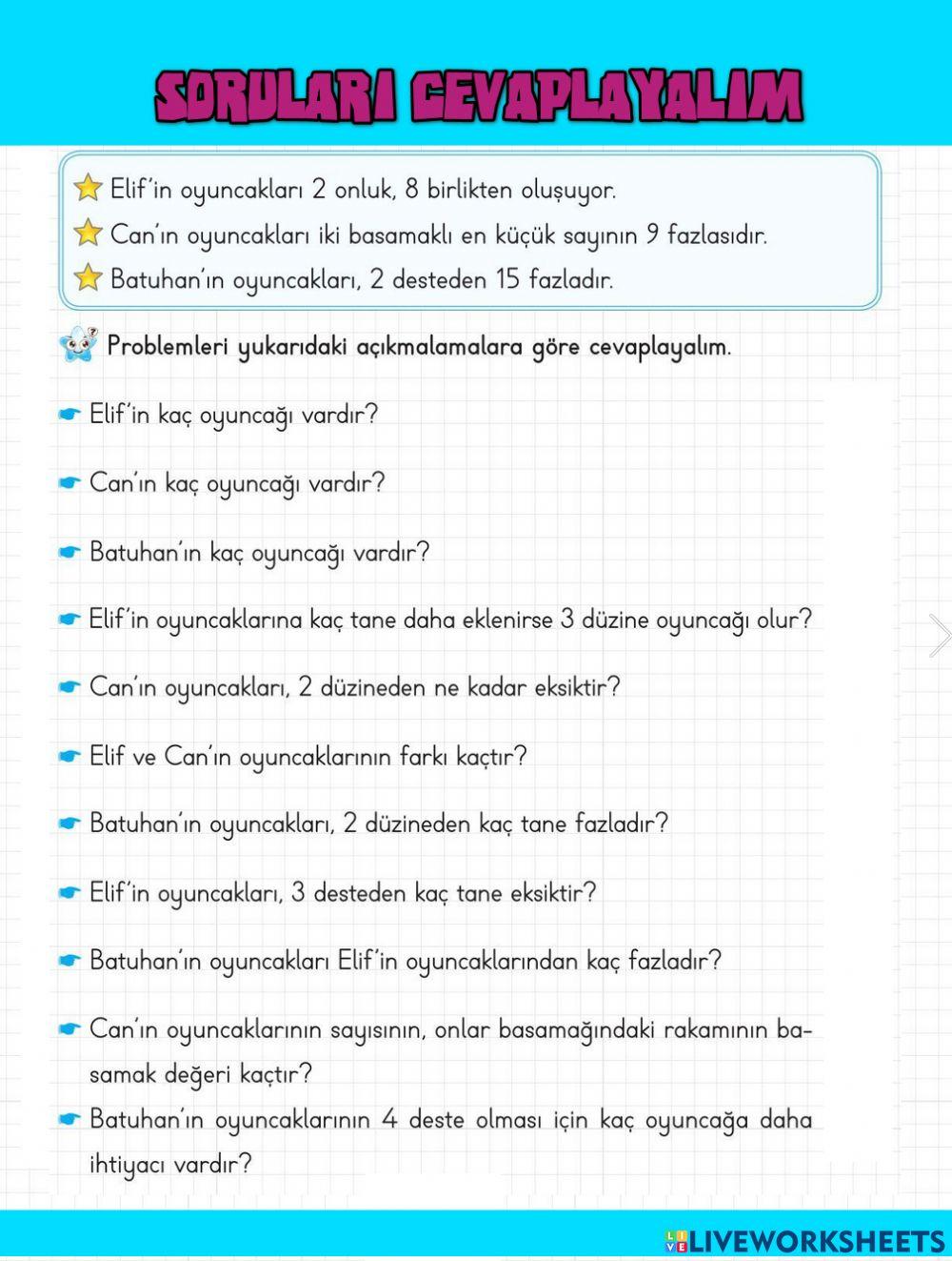 Deste Düzine Soruları-2