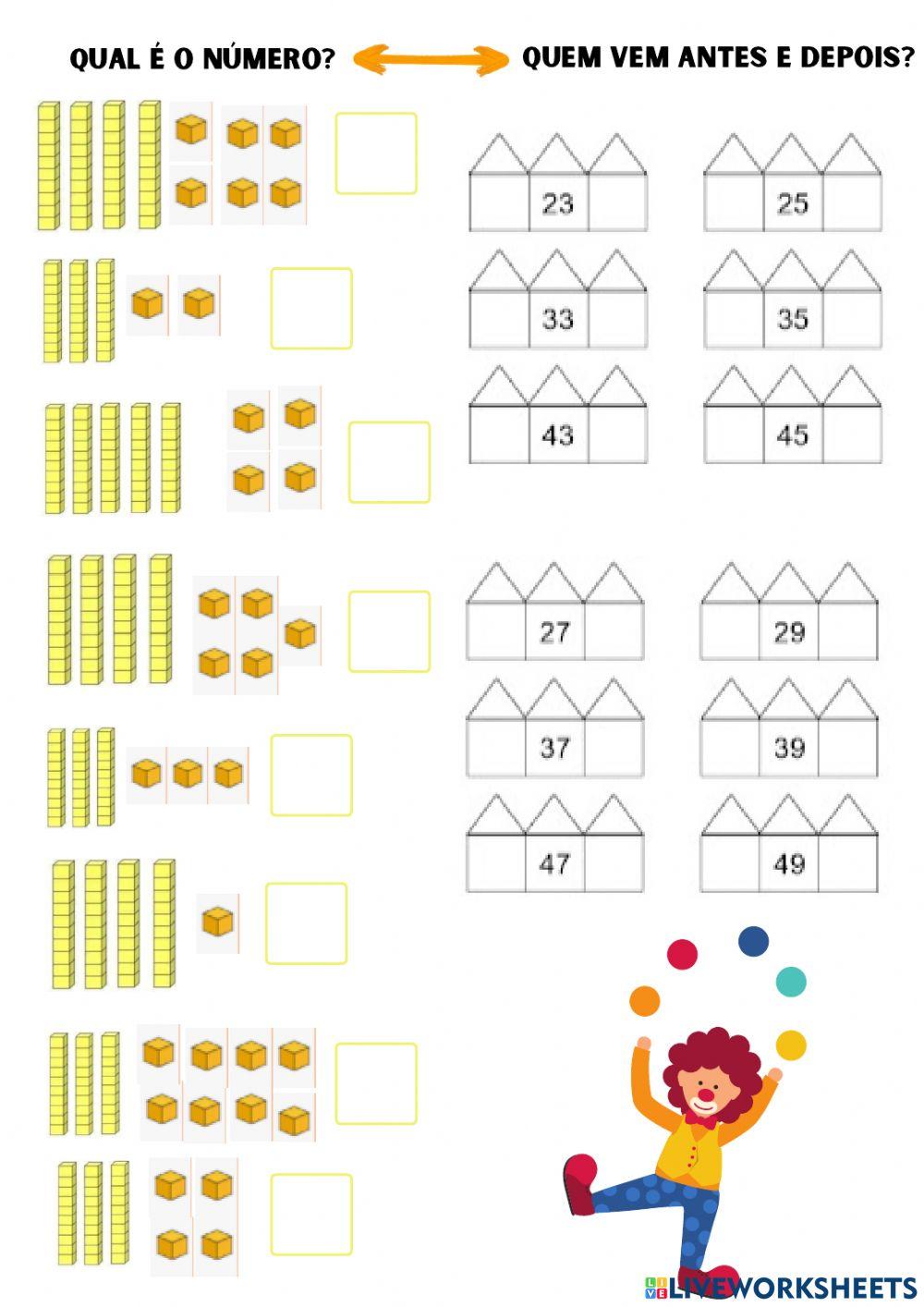 NUMERANDO ATÉ 50. NUMERANDO ATÉ 50.