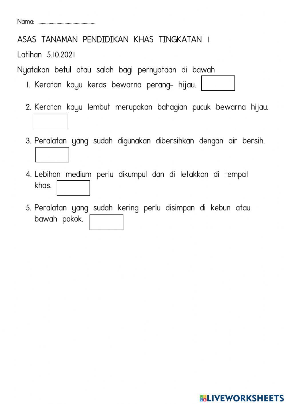 Membersihkan Tempat Kerja dan Jenis Keratan