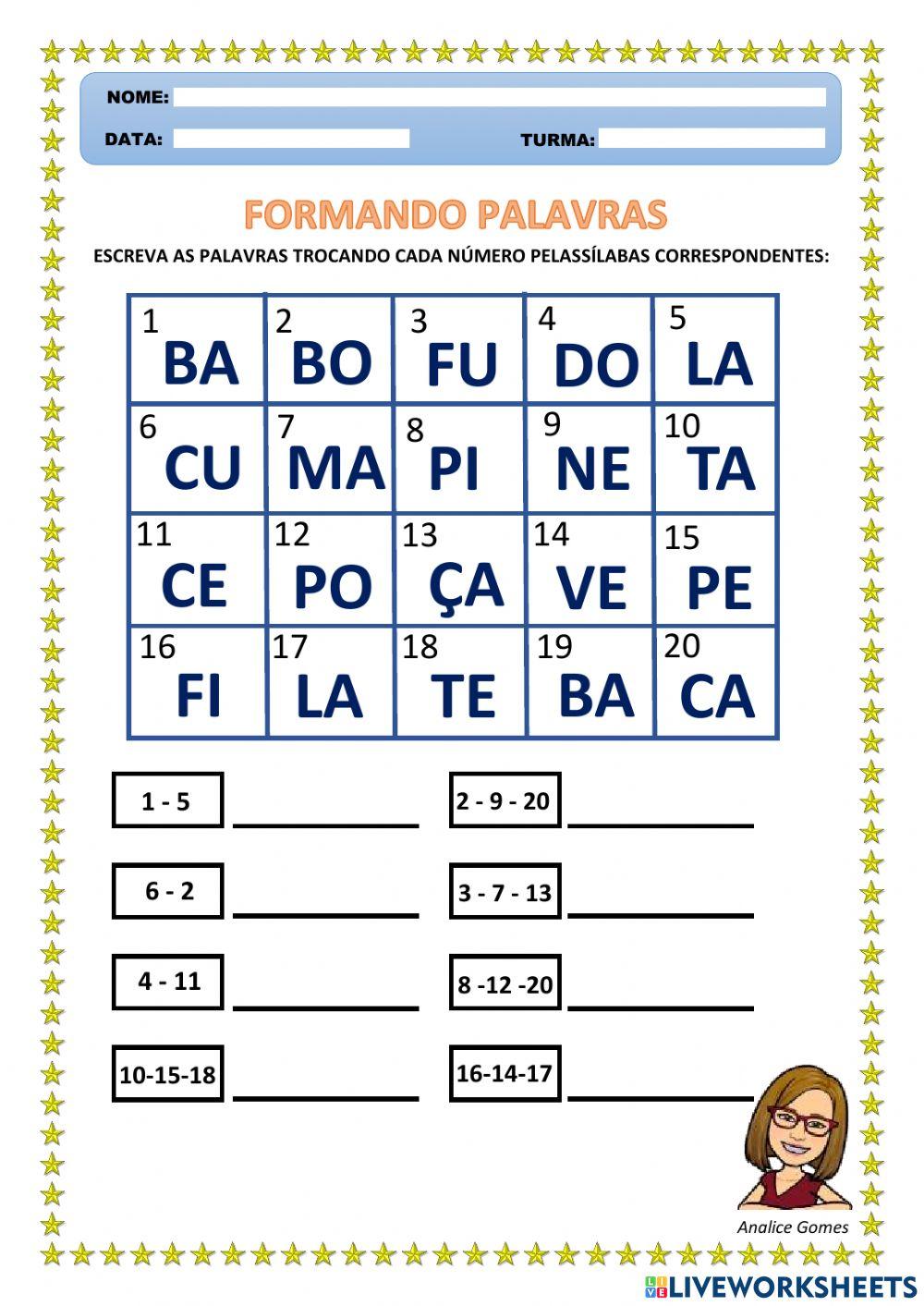 Formando Palavras