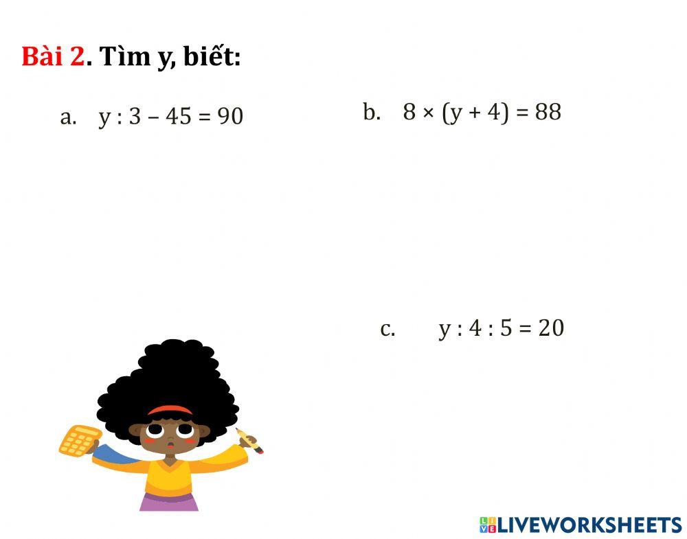 Phiếu toán 5.4 - Luyện tập