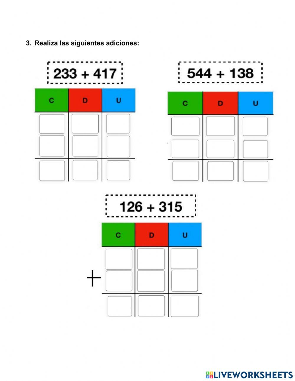 Números de tres cifras