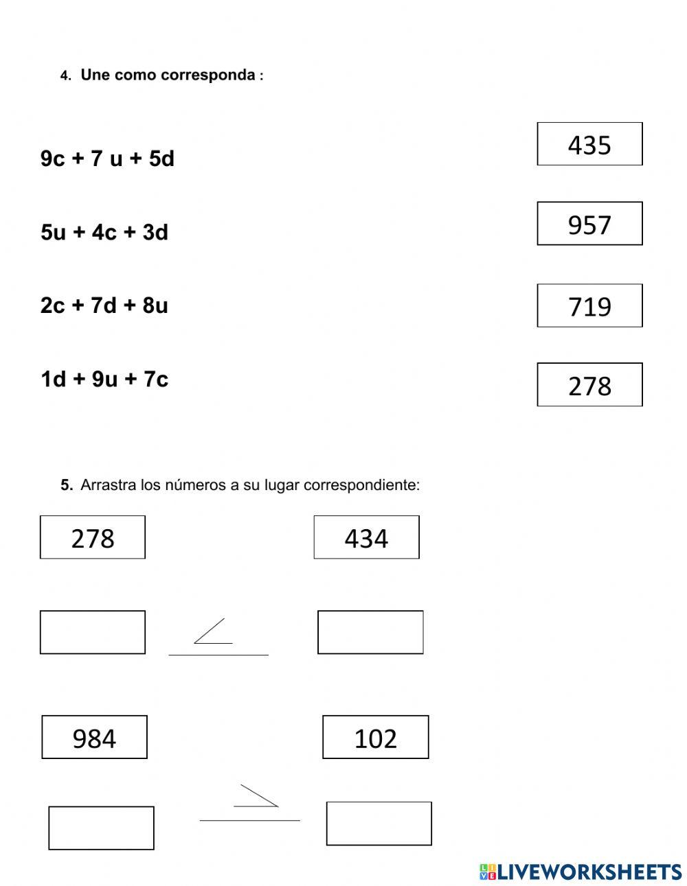 Números de tres cifras