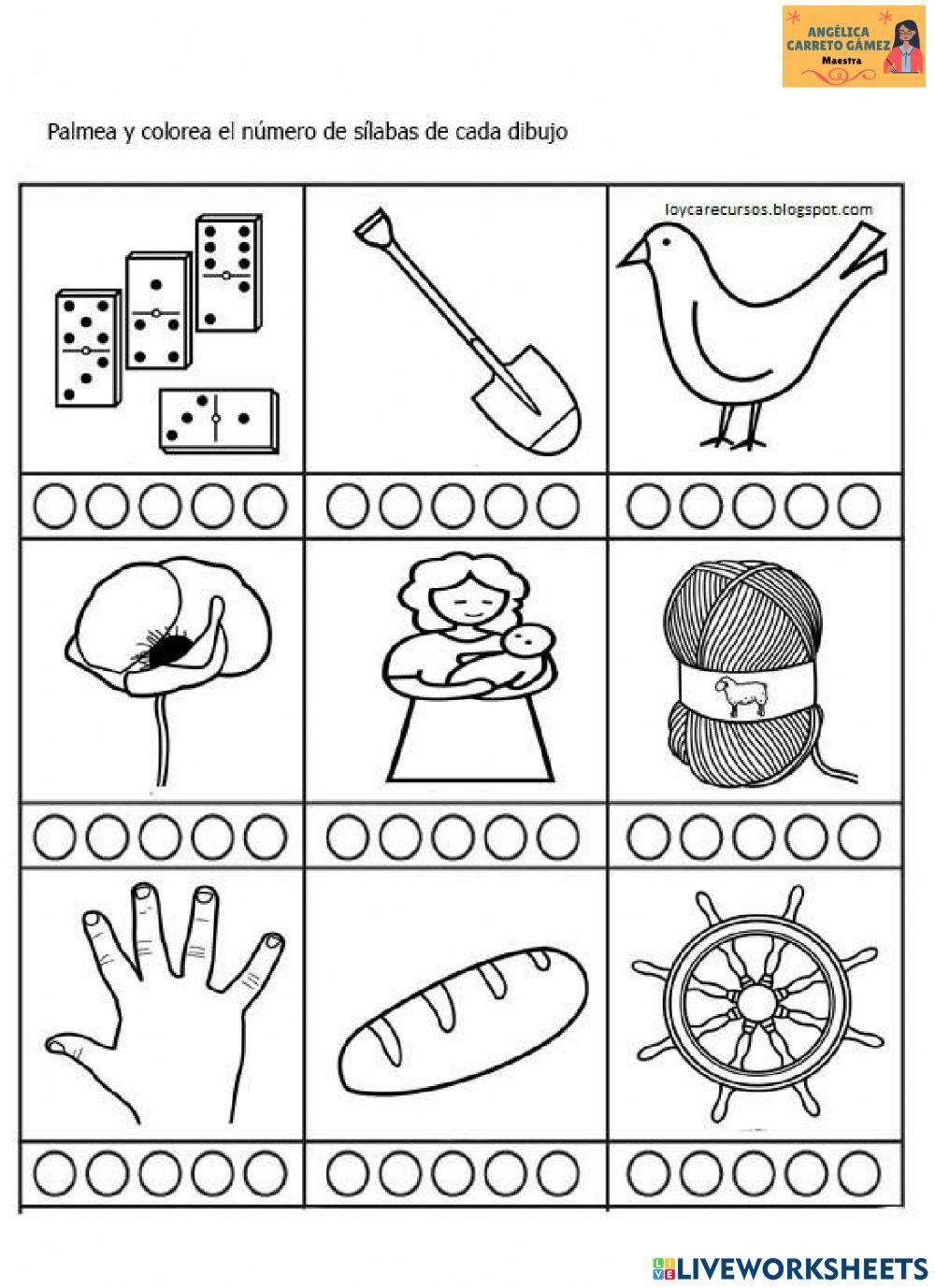 Palmadas separación silábica