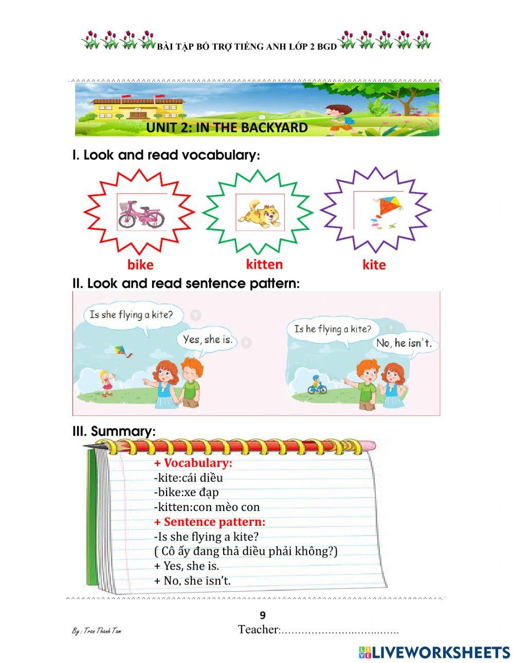 Grade 2 1484685 | Ngô Thị Thùy Thanh | Live Worksheets