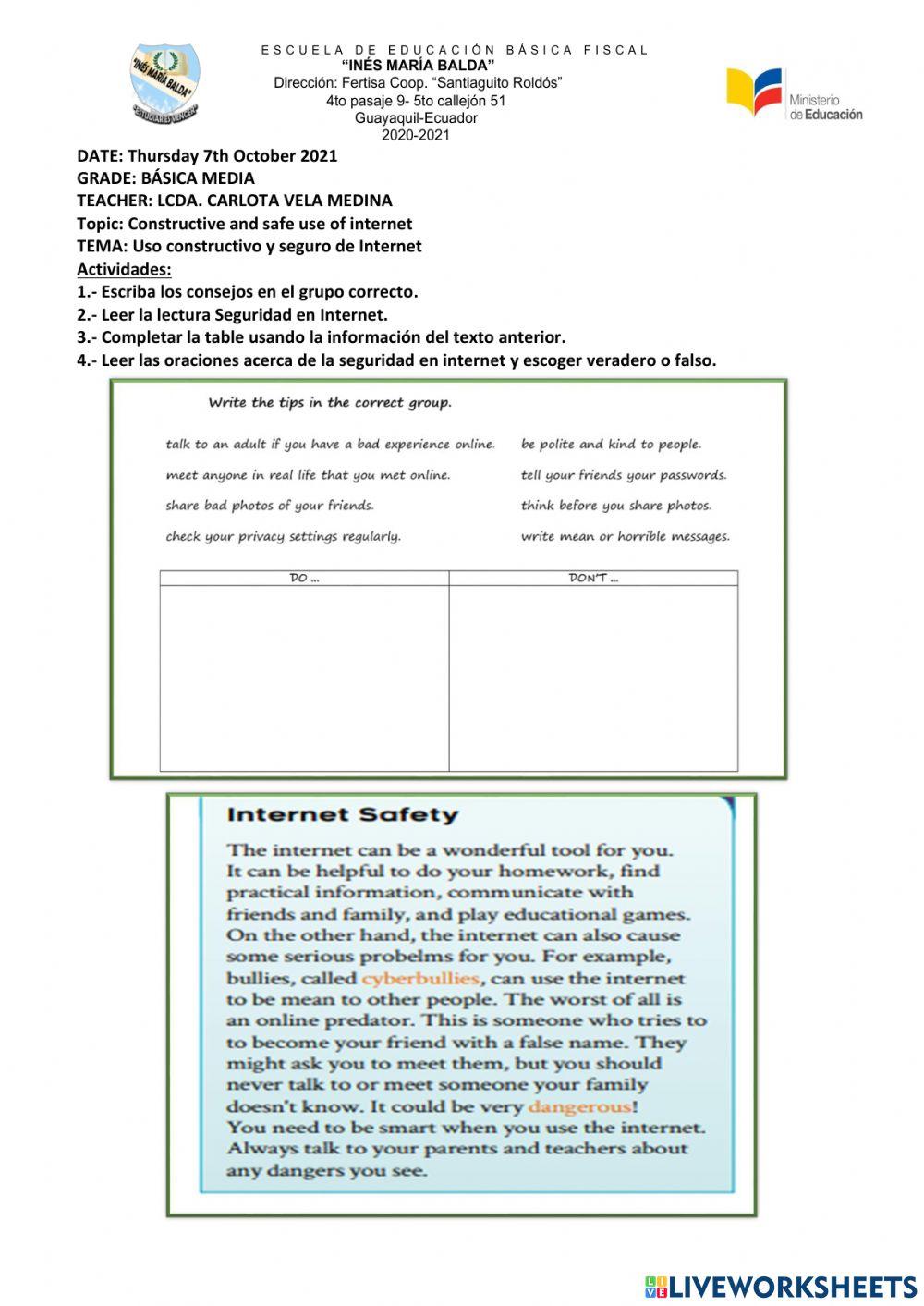 Refuerzo academico basica media 4 de octubre