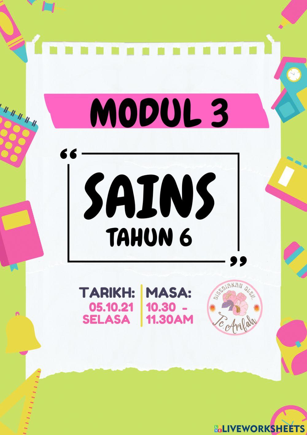 Modul sains 3