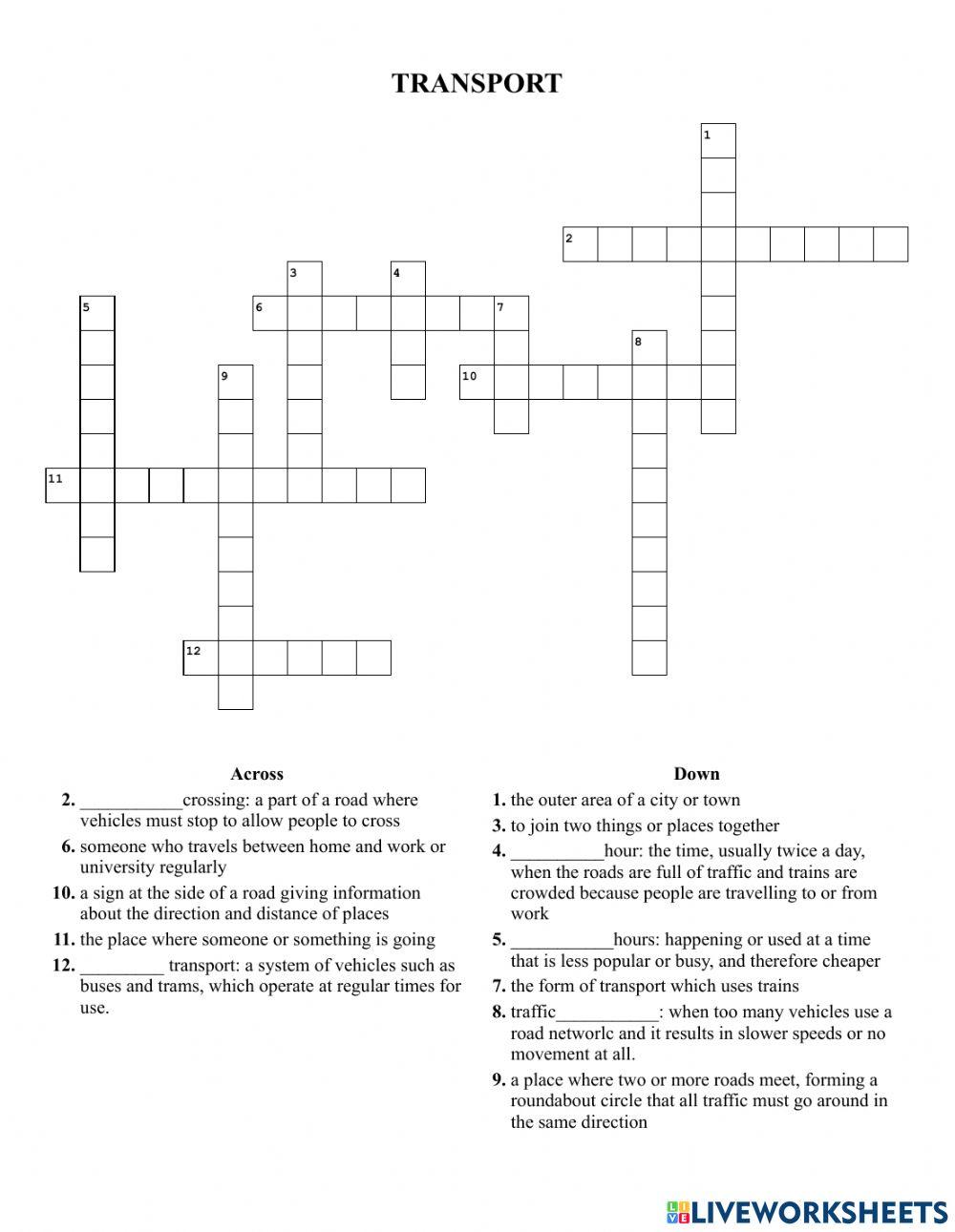 Vocabulary: Transport