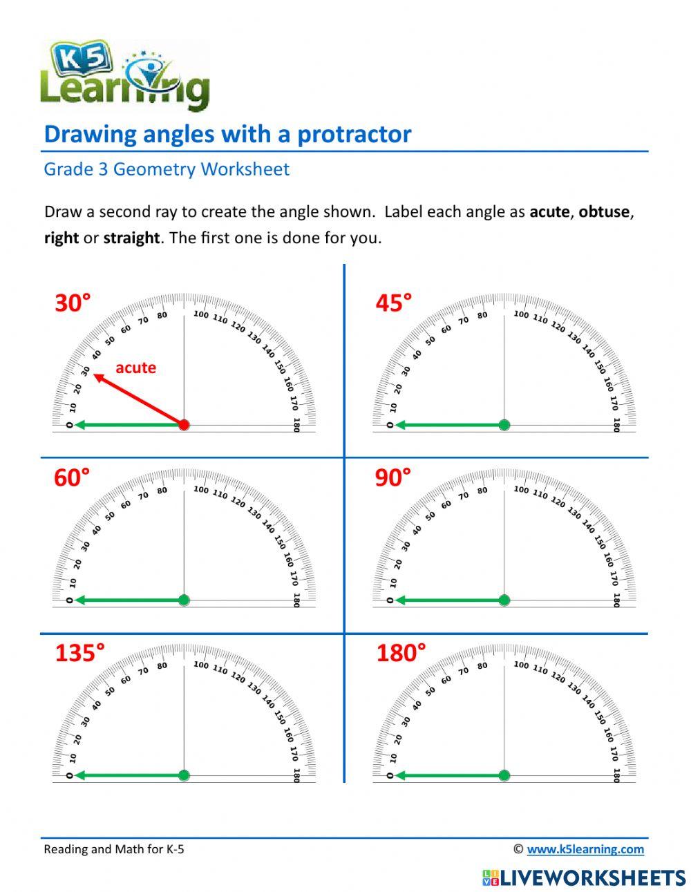 4th Grade Geometry Worksheets, image size:1000x1291