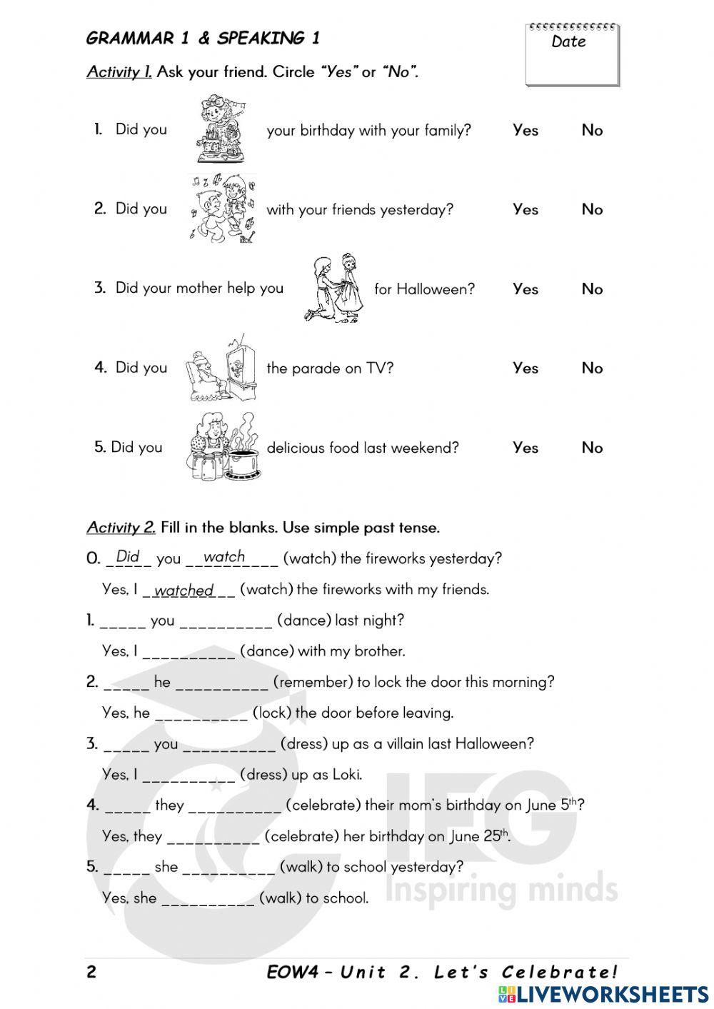 Grade4-IEGBooklet-U2-Gram1Review
