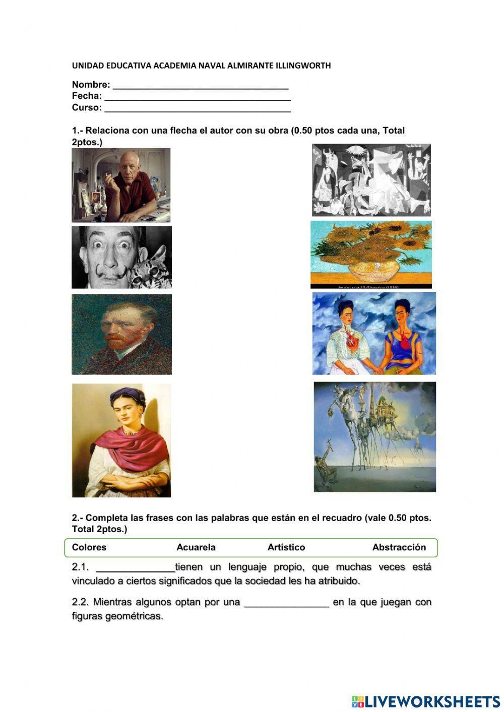 Análisis de obras contemporáneas