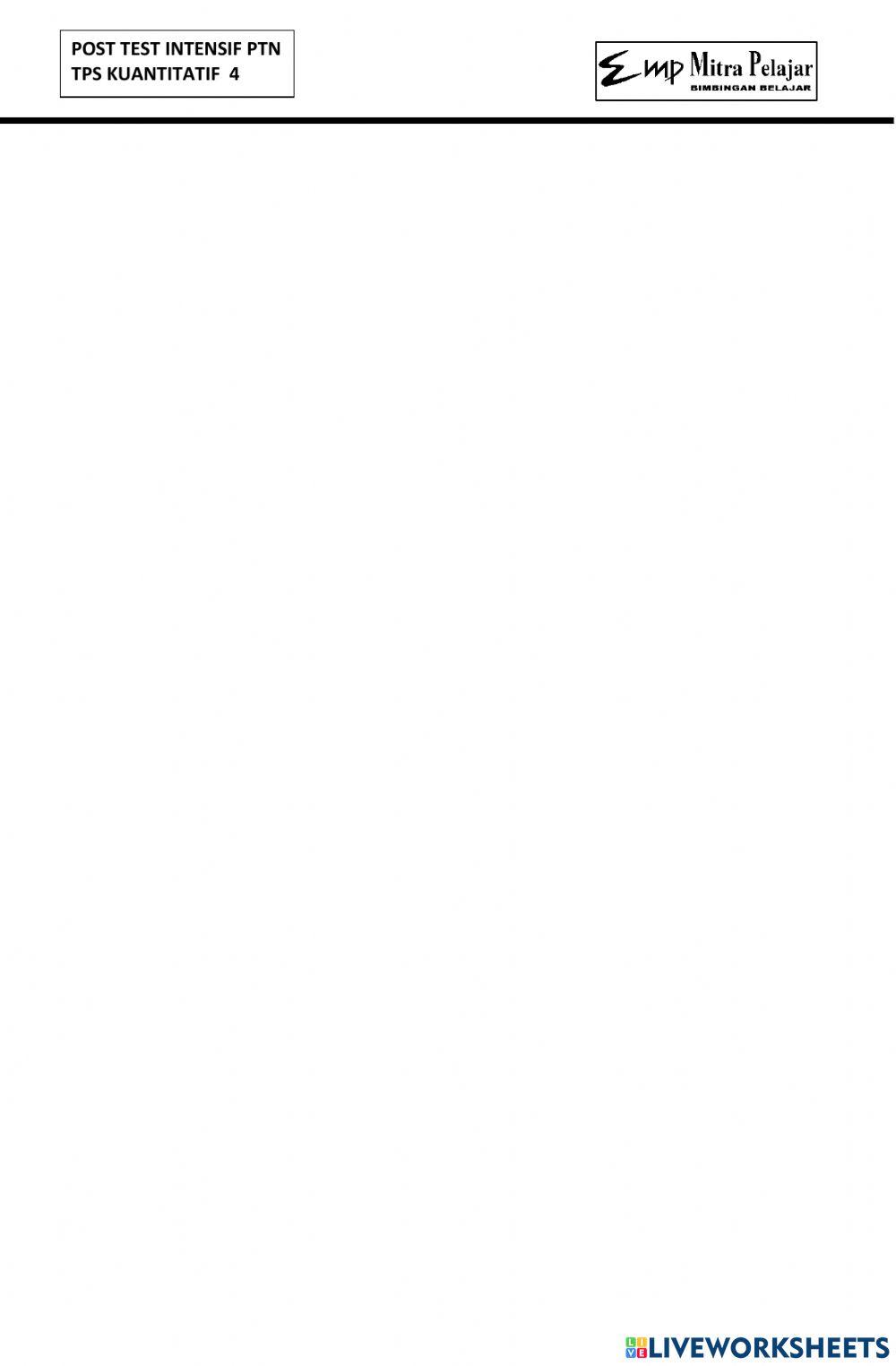 Post test reguler tps 4