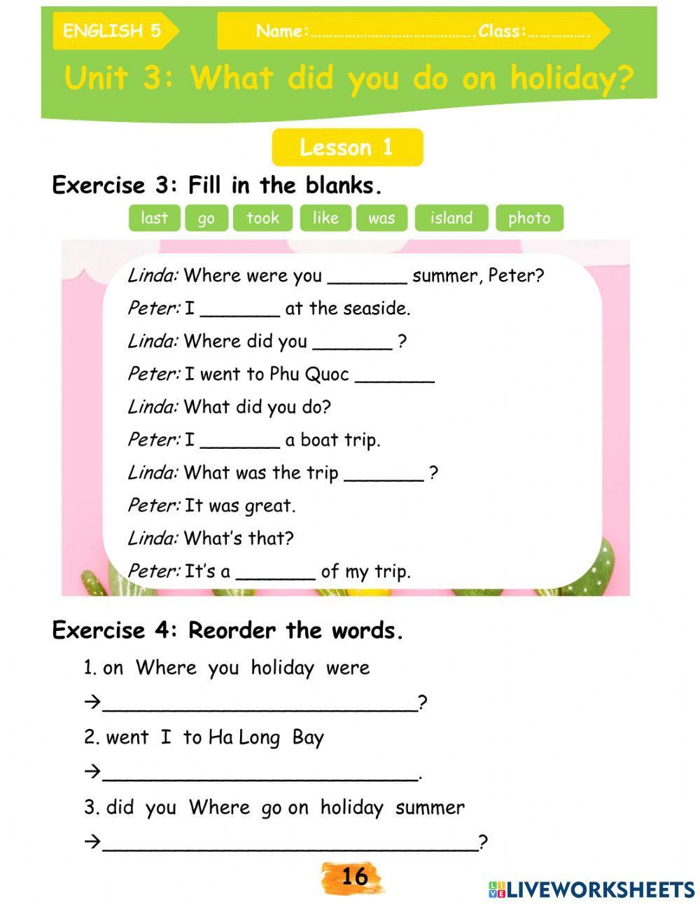 E5-U3-Where did you go on holiday?