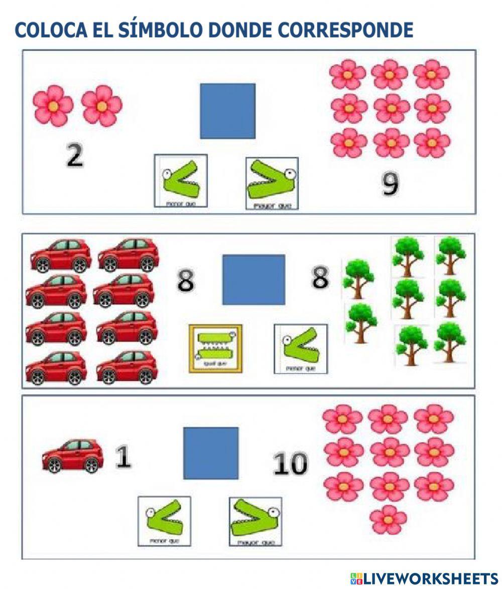Evaluación Mate 4 años