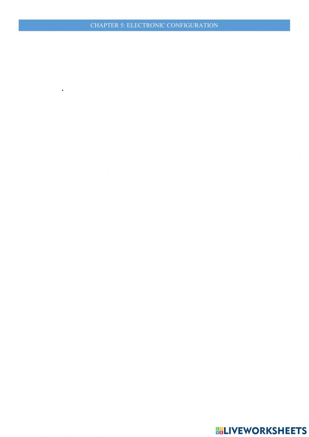 Electronic Configuration