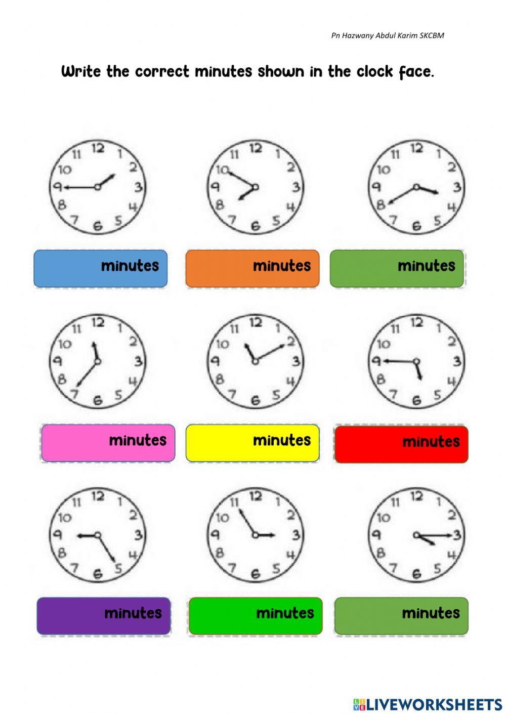 Recognise minutes