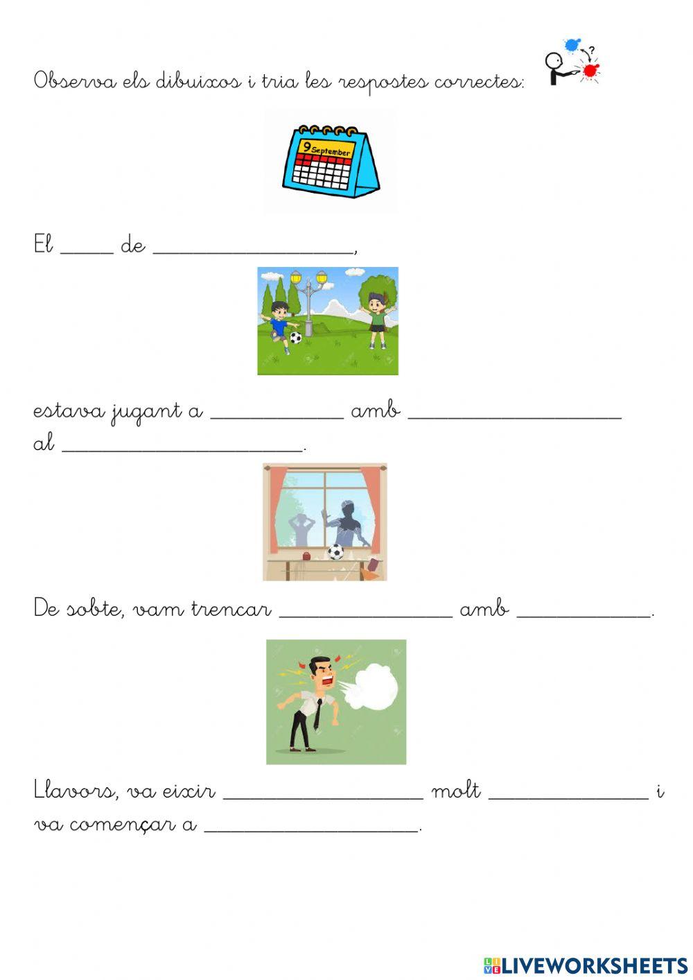 Escriure una anècdota.