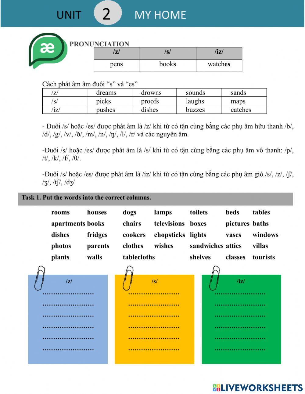G6 Global Success - U2 - Pronunciation and Vocabulary